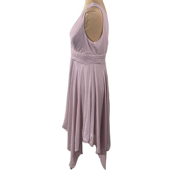 New Ever Pretty Chiffon Irregular Hem Party Bridesmaid Dress Lilac Size 10 - Picture 2 of 8